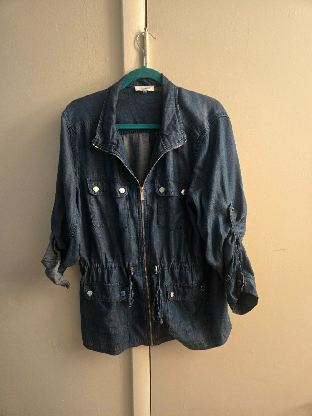 Calvin Klein Denim Utility Shirt Jacket – Size XL – NWT